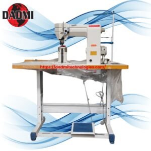 Double Needle Post Bed Roller Feed Sewing Machine